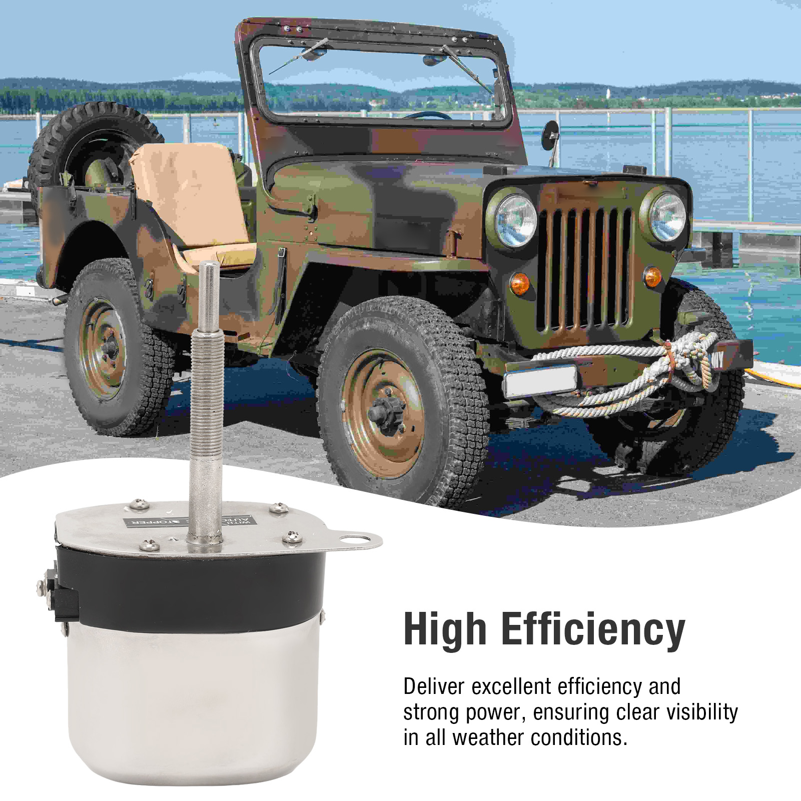 Electric Motor Windshield Wipe - Fishing Boat Outboard Motor 评论和价格