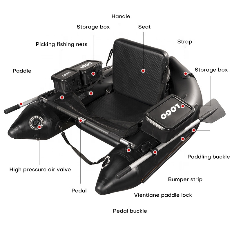 PVC Belly Boat Fishing Float T - Fishing Boat Inflatable 评论和价格