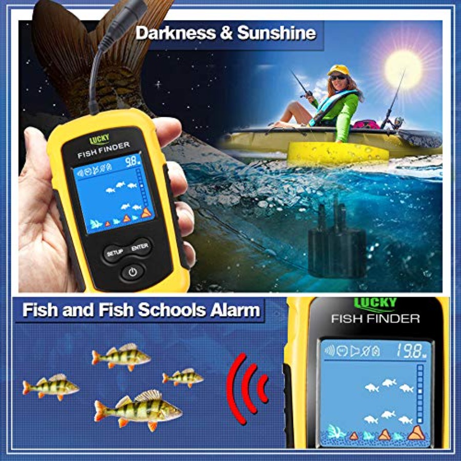 Kayak Portable Fish Depth Find - Fishing Boat Depth Finder 评论和价格