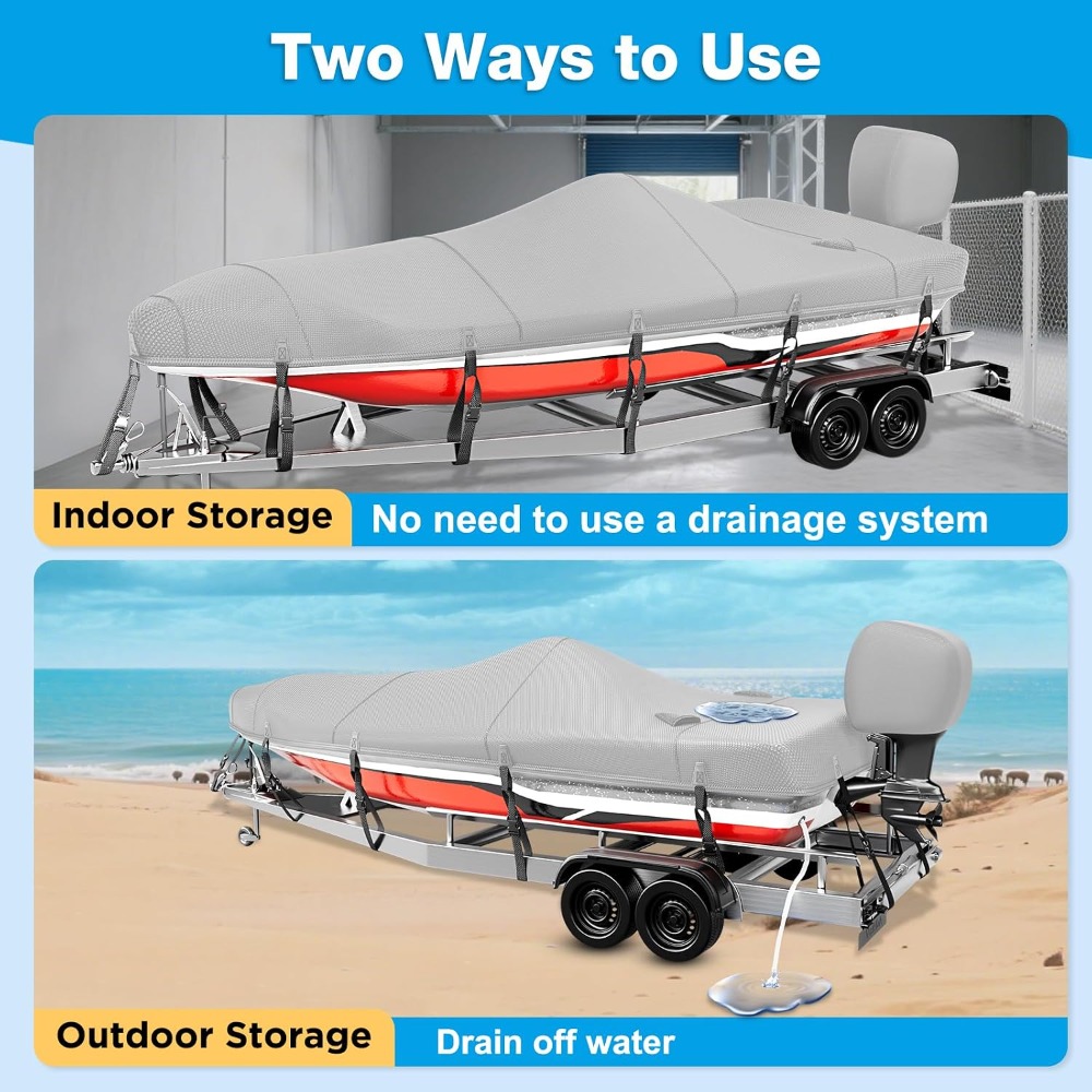 Boat Cover 20-22ft, 1200D Wate - Fishing Boat Cover 评论和价格