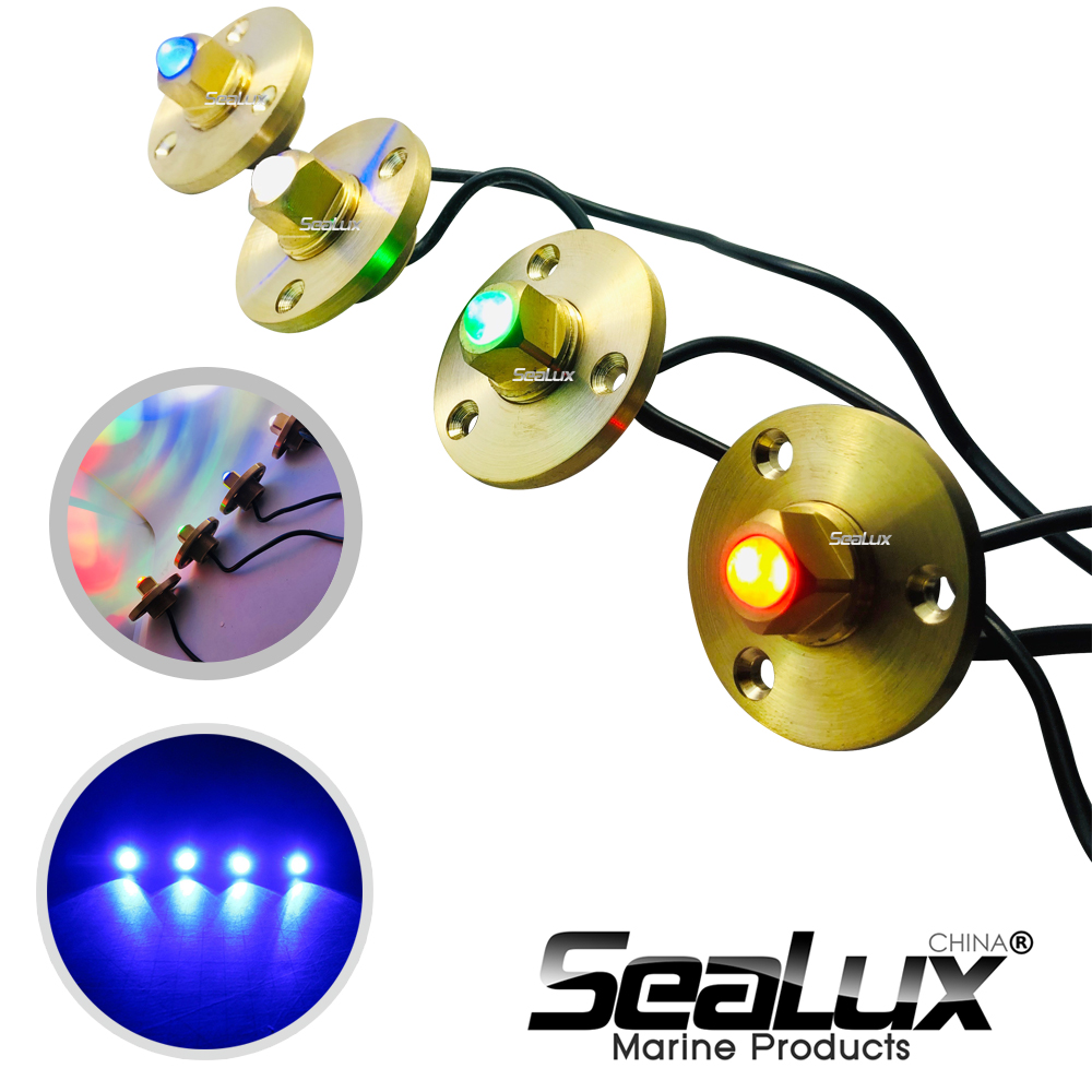Sealux Brass drain plug LED li - Fishing Boat Navigation Light 评论和价格