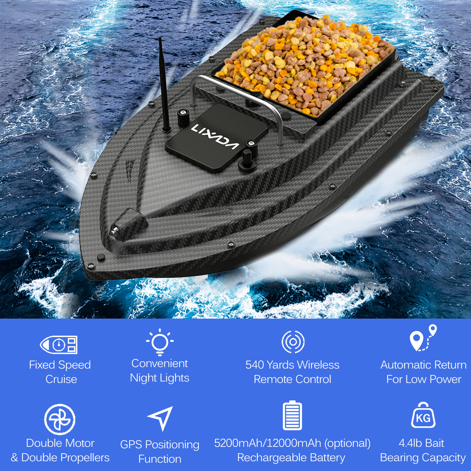 Fishing Bait Boat GPS Fishing  - Fishing Boat Gps 评论和价格