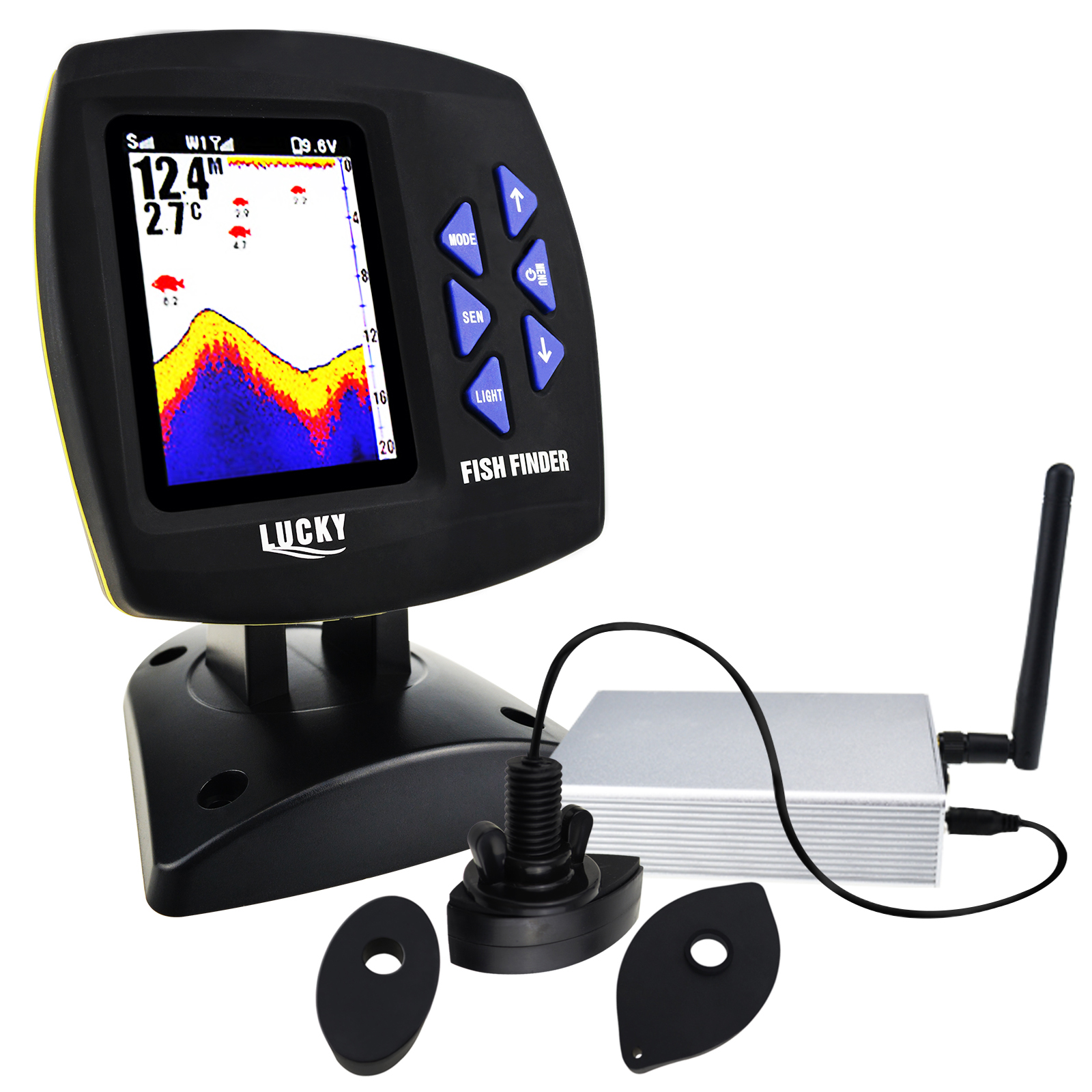 LUCKY Fishfinder 300m/ 980ft F - Fishing Boat Depth Finder 评论和价格