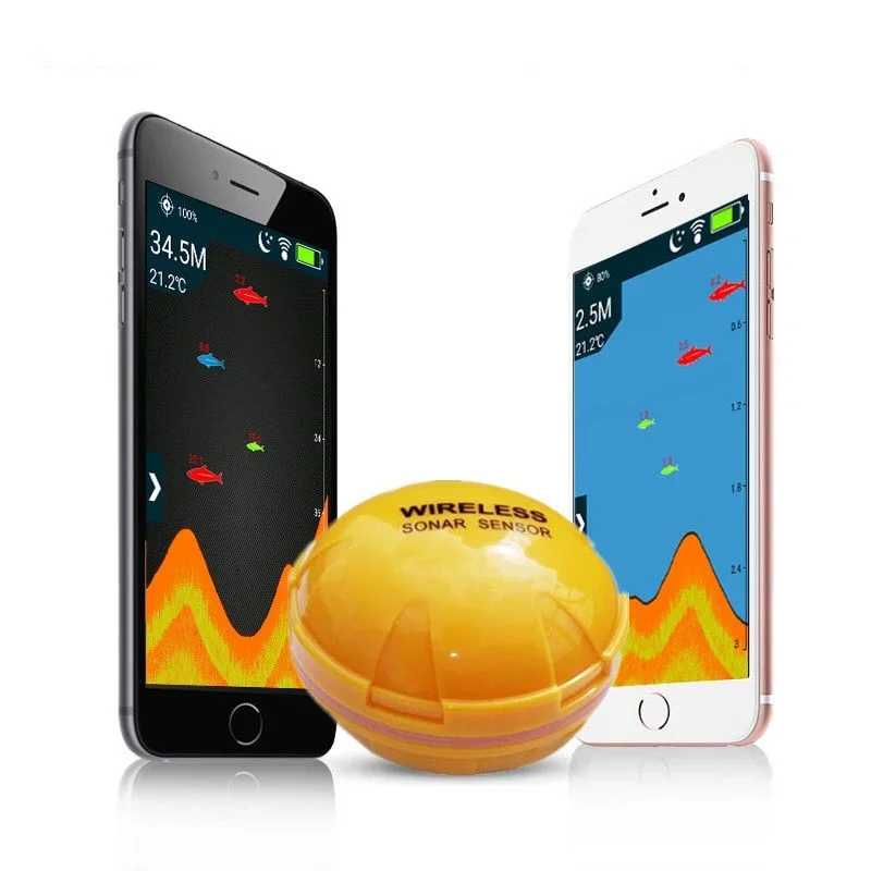Portable Wireless blue and too - Fishing Boat Depth Finder 评论和价格