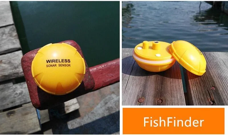 Portable Wireless blue and too - Fishing Boat Depth Finder 评论和价格
