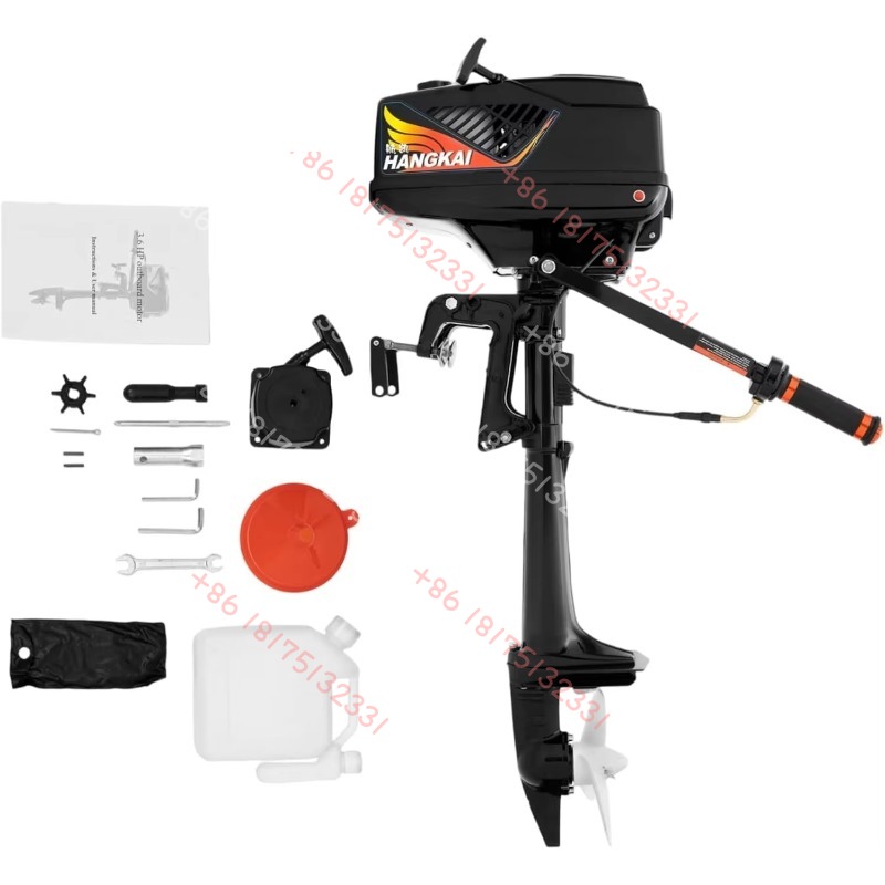 HANGKAI Outboard Motor, 3.6  2 - Fishing Boat Outboard Motor 评论和价格