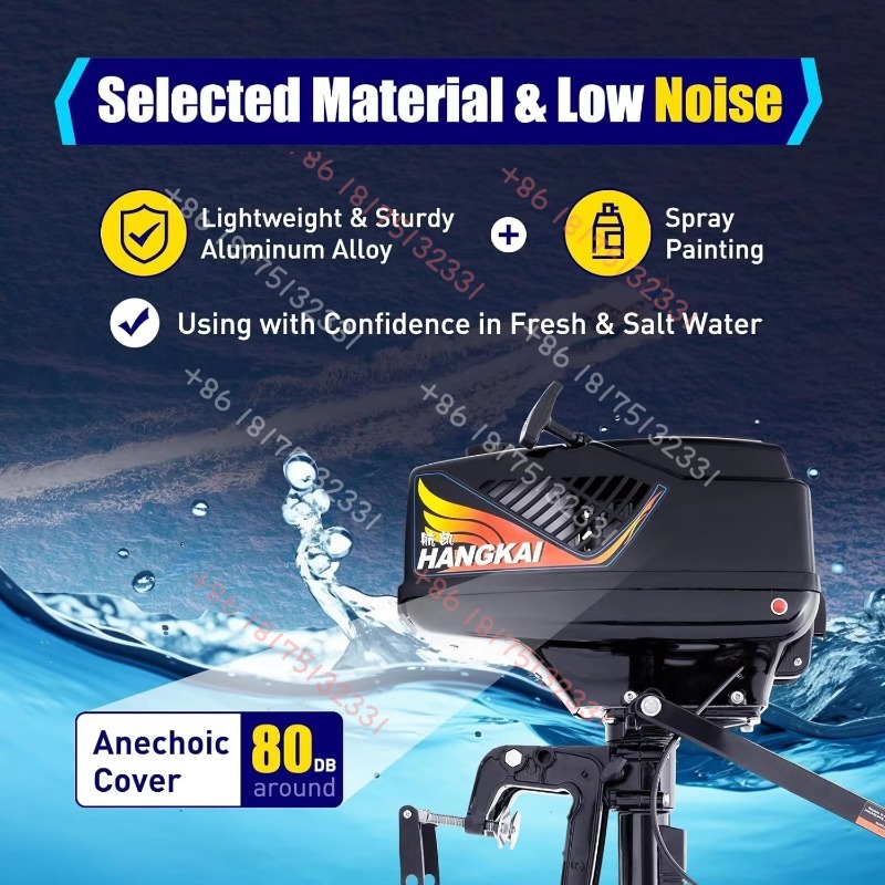 HANGKAI Outboard Motor, 3.6  2 - Fishing Boat Outboard Motor 评论和价格