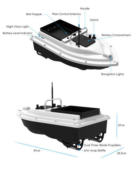 New 12V High Speed Carp Fishin - Fishing Boat Gps 评论和价格