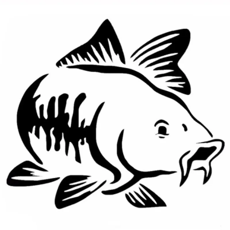 Car Sticker Cartoon Carp Fishi - Fishing Boat Oar 评论和价格