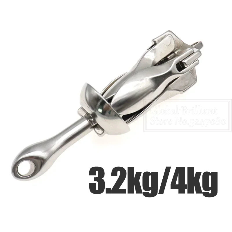 3.2KG/4KG Boat Stainless Steel - Fishing Boat Anchor 评论和价格