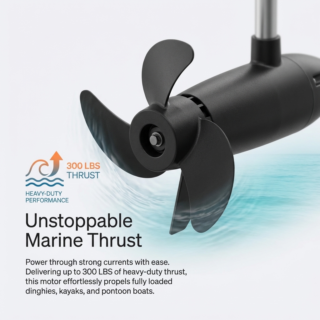 240LBS 300LBS High Thrust Brus - Fishing Boat Outboard Motor 评论和价格