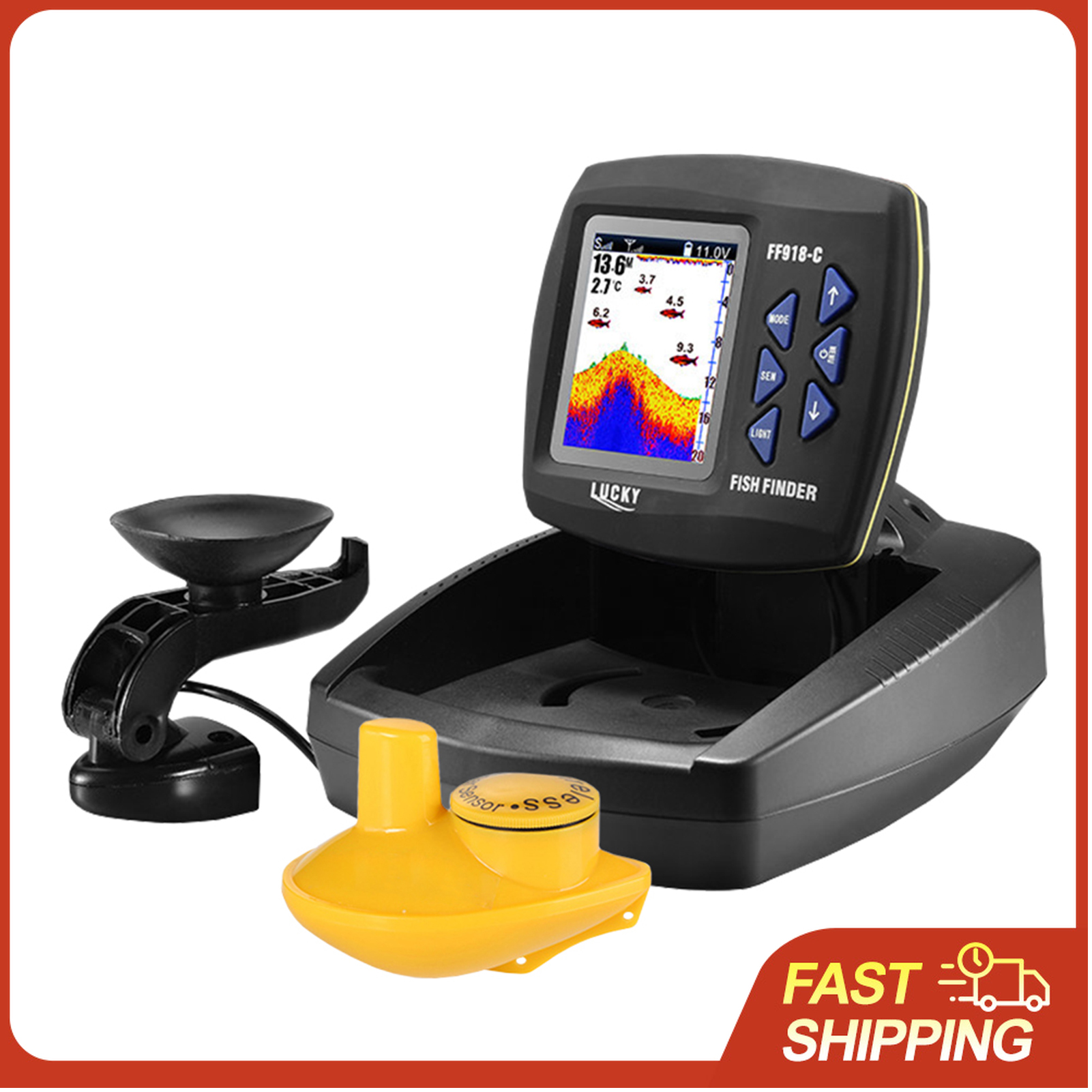 Portable Fish Finder Wireless  - Fishing Boat Depth Finder 评论和价格