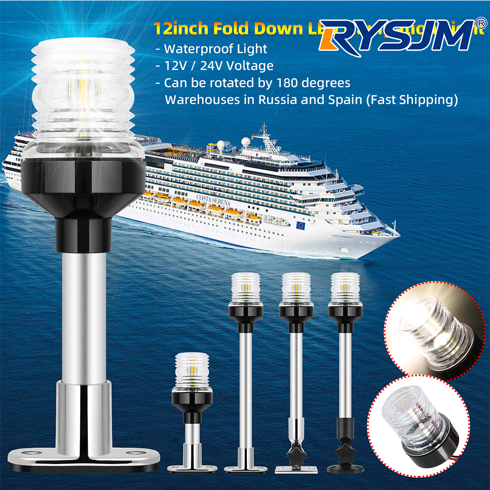 6/12inch LED Fold Yacht Naviga - Fishing Boat Paddle 评论和价格