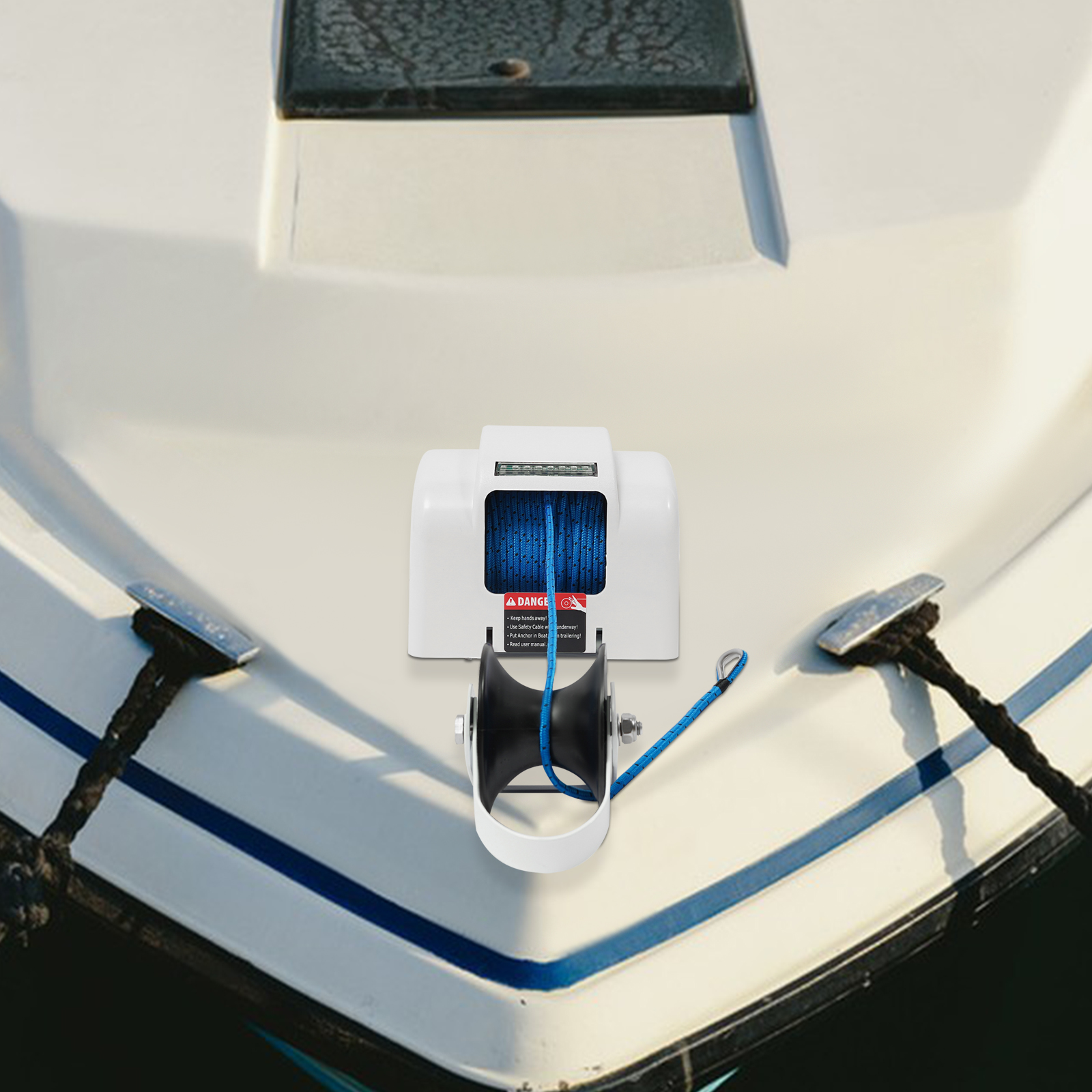 12V Electric Anchor Winch 45LB - Fishing Boat Anchor Winch 评论和价格