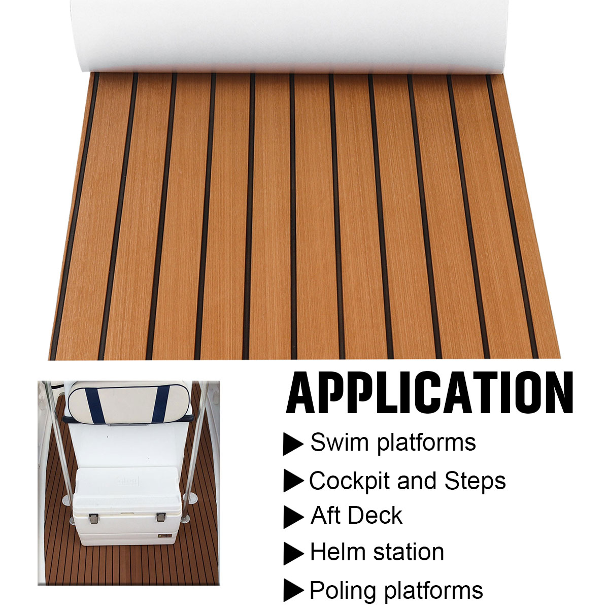 2400X600x6mm Self-Adhesive EVA - Fishing Boat Fiberglass 评论和价格