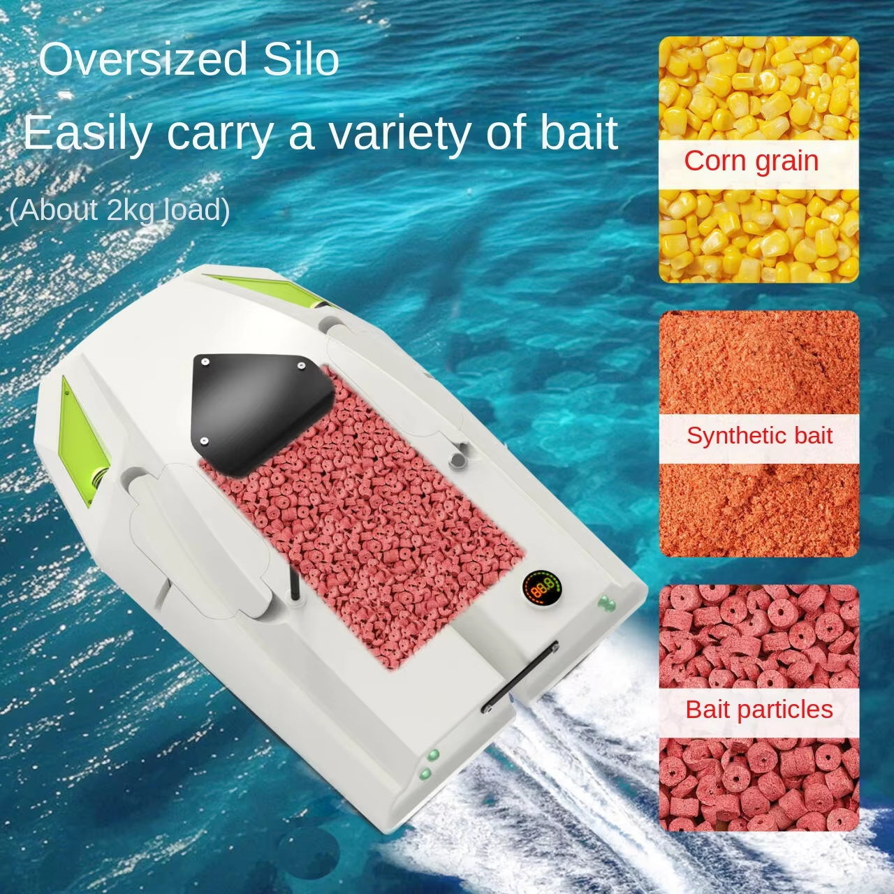12V GPS RC Bait Boat 100 Posit - Fishing Boat Gps 评论和价格