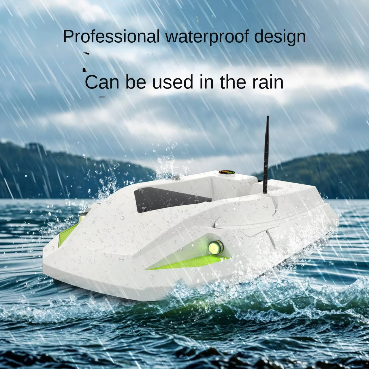 12V GPS RC Bait Boat 100 Posit - Fishing Boat Gps 评论和价格