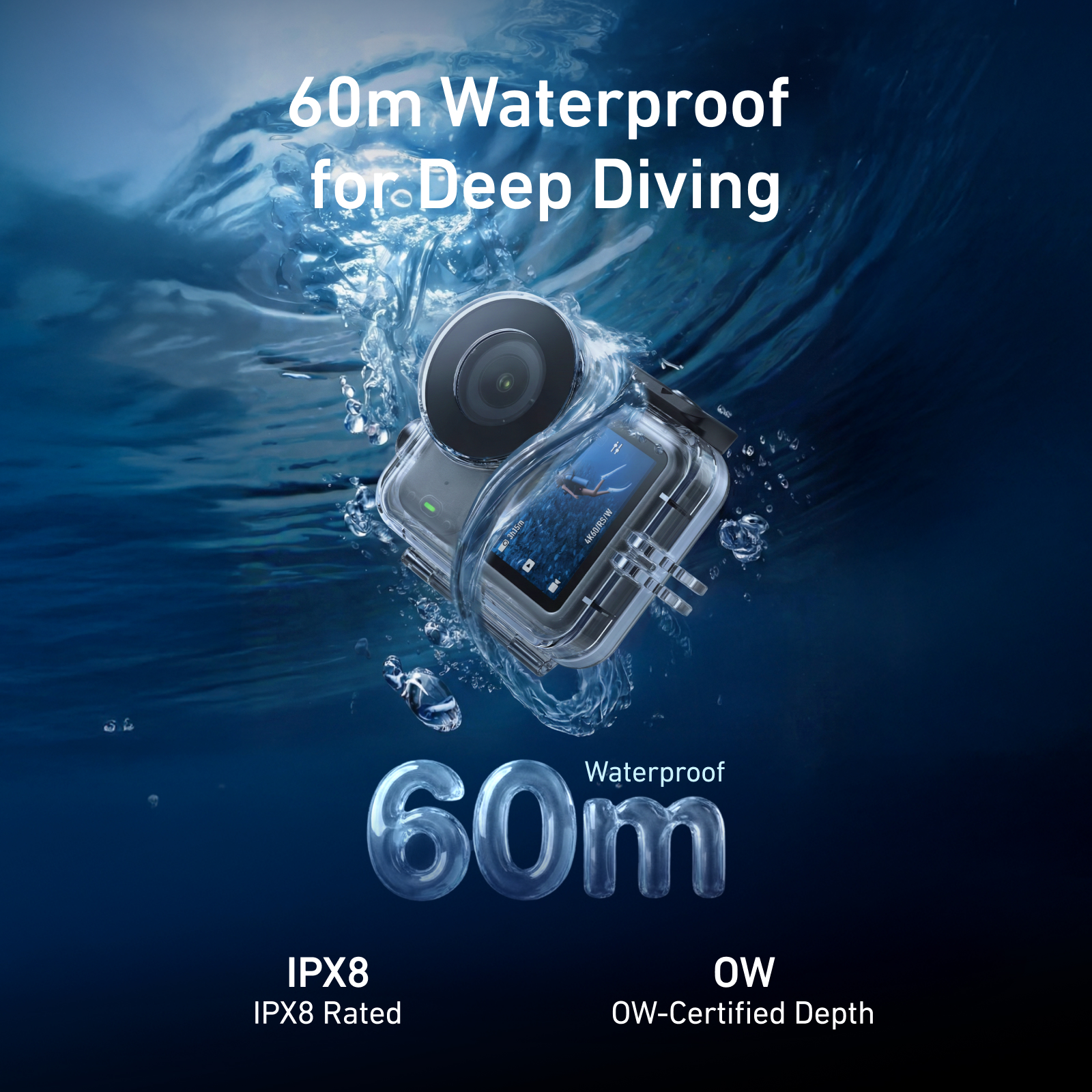 TELESIN 60M Diving Waterproof  - Fishing Boat Cover 评论和价格