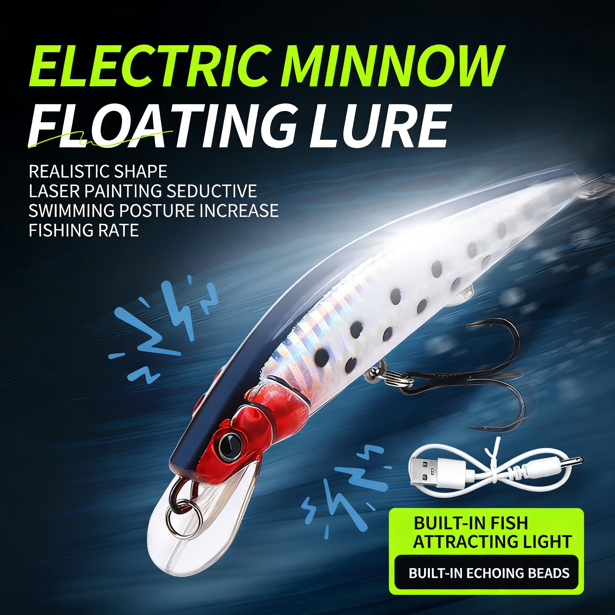 Simulated Fishing Lures Bait E - Fishing Boat Navigation Light 评论和价格