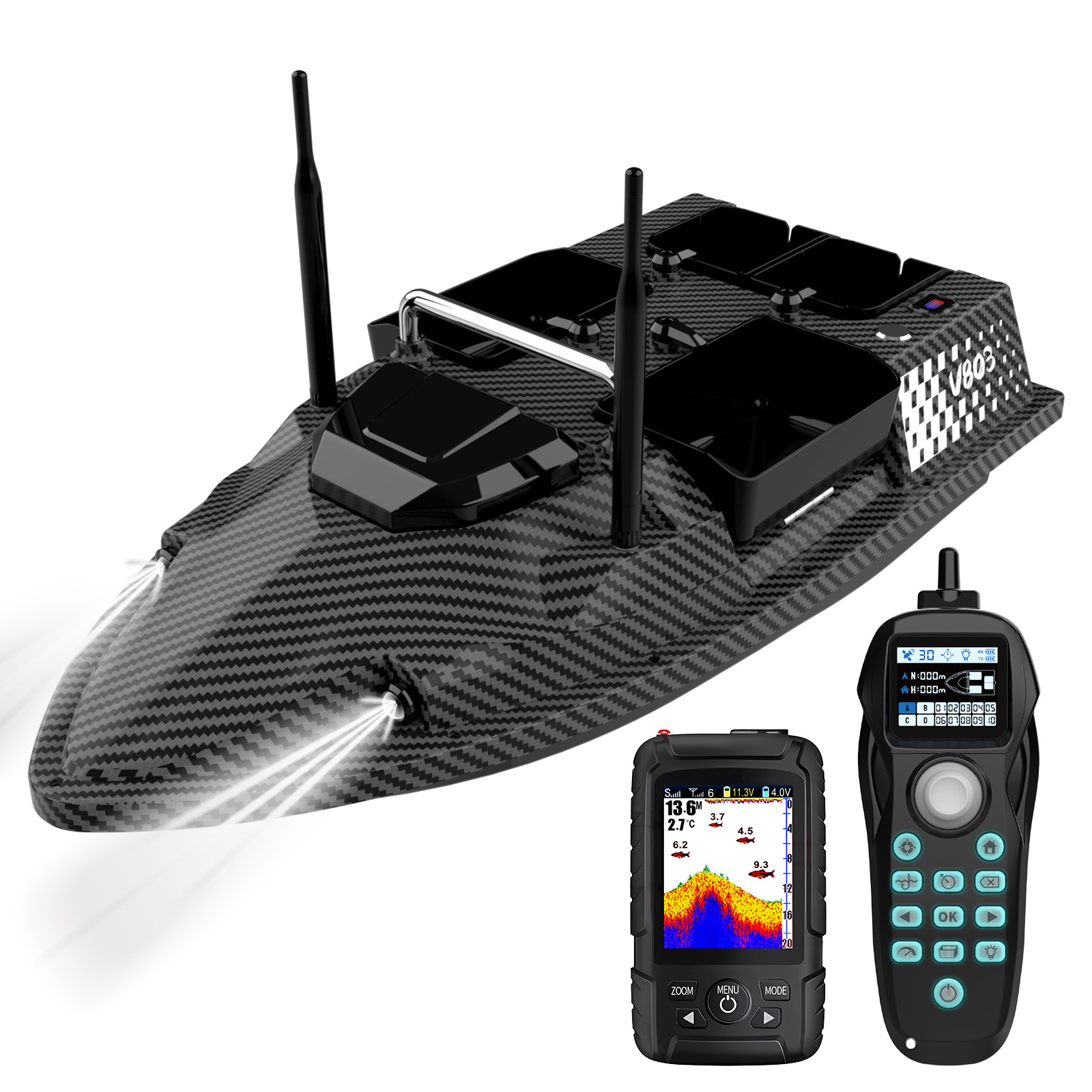 V803Pro GPS Enabled Remote Con - Fishing Boat Gps 评论和价格