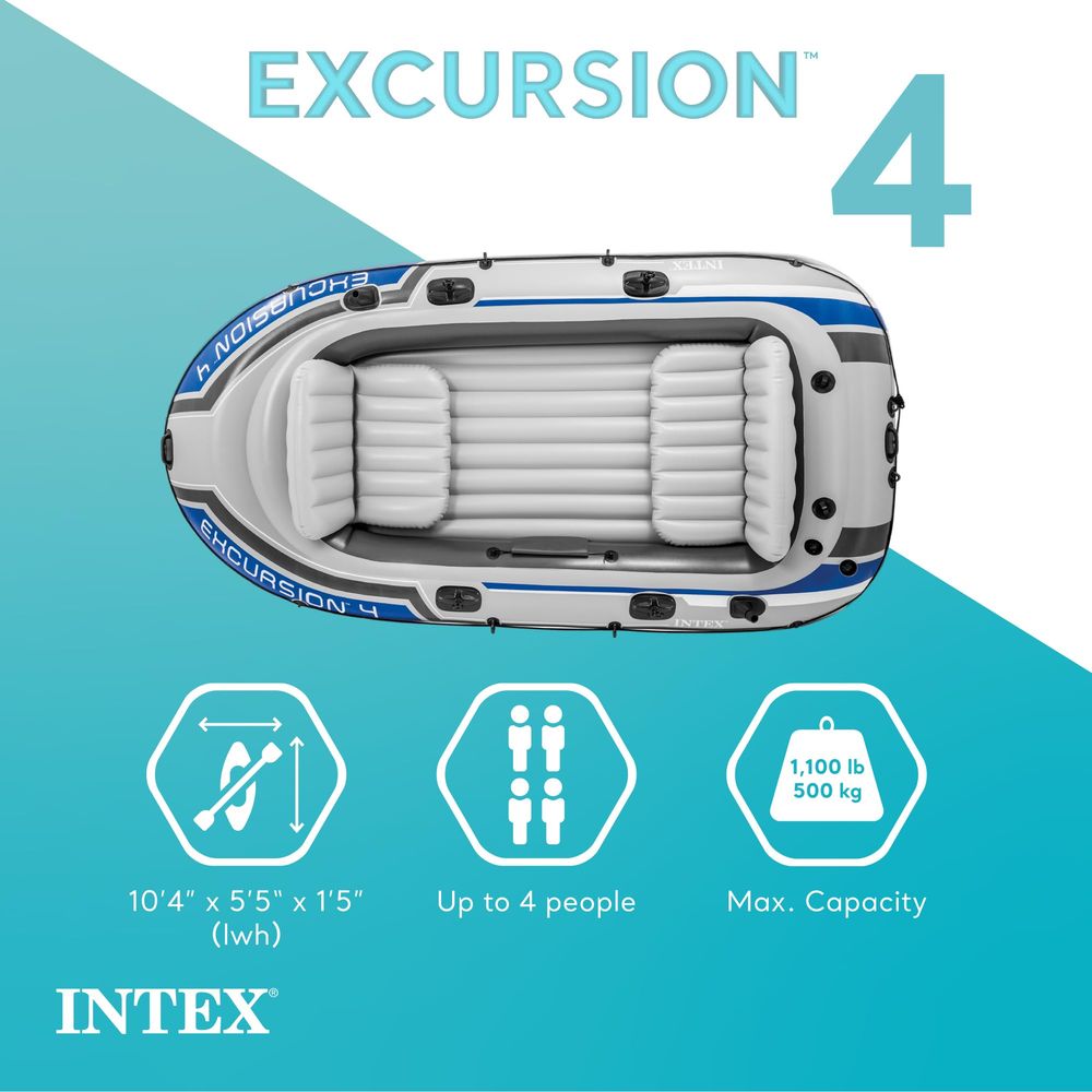 Excursion Inflatable Rafting F - Fishing Boat Oar 评论和价格