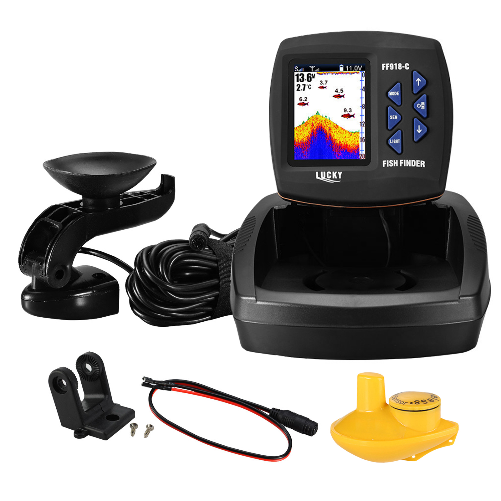 Portable Fish Finder Wireless  - Fishing Boat Depth Finder 评论和价格