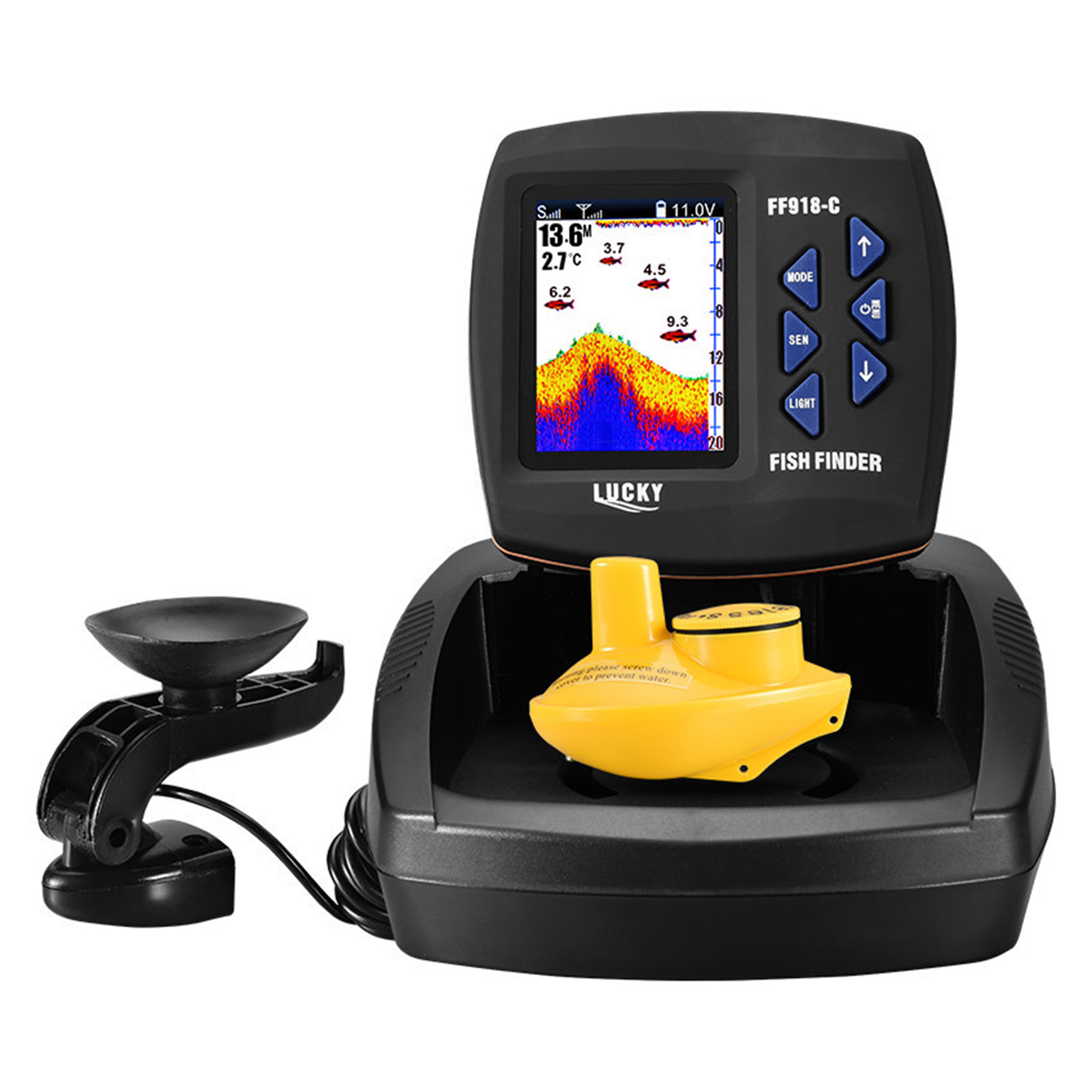 Portable Fish Finder Wireless  - Fishing Boat Depth Finder 评论和价格