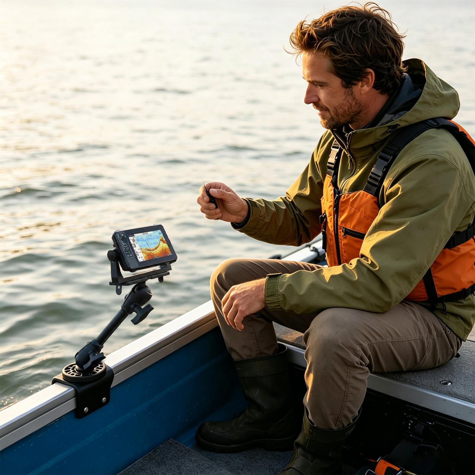 Fish Finder Transducer Mount 3 - Fishing Boat Depth Finder 评论和价格