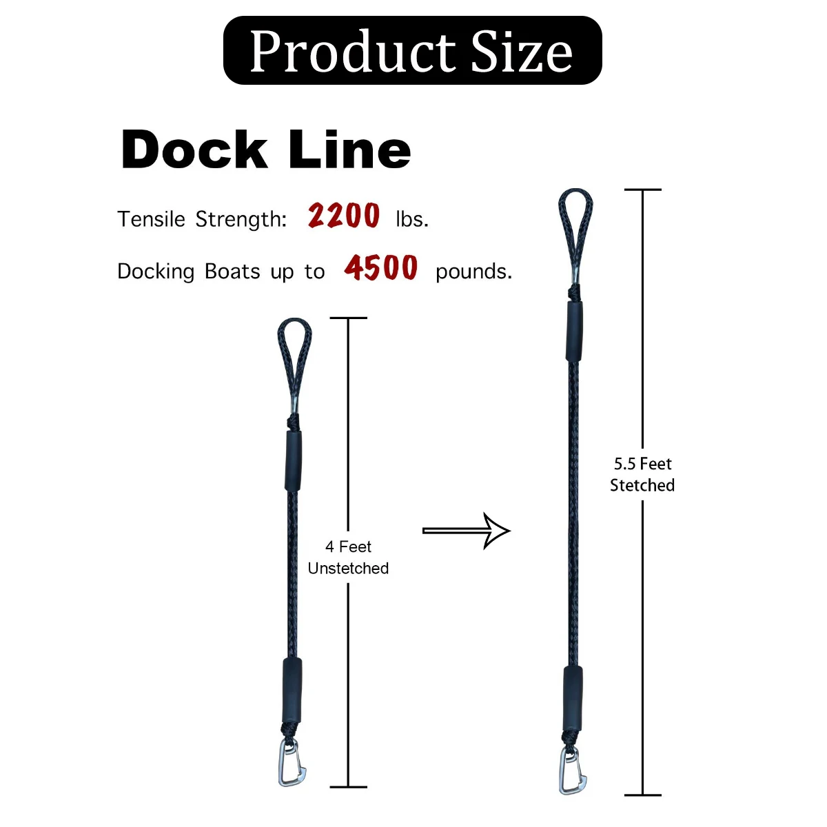 2/1PCS Elastic Bungee Mooring  - Fishing Boat Anchor 评论和价格