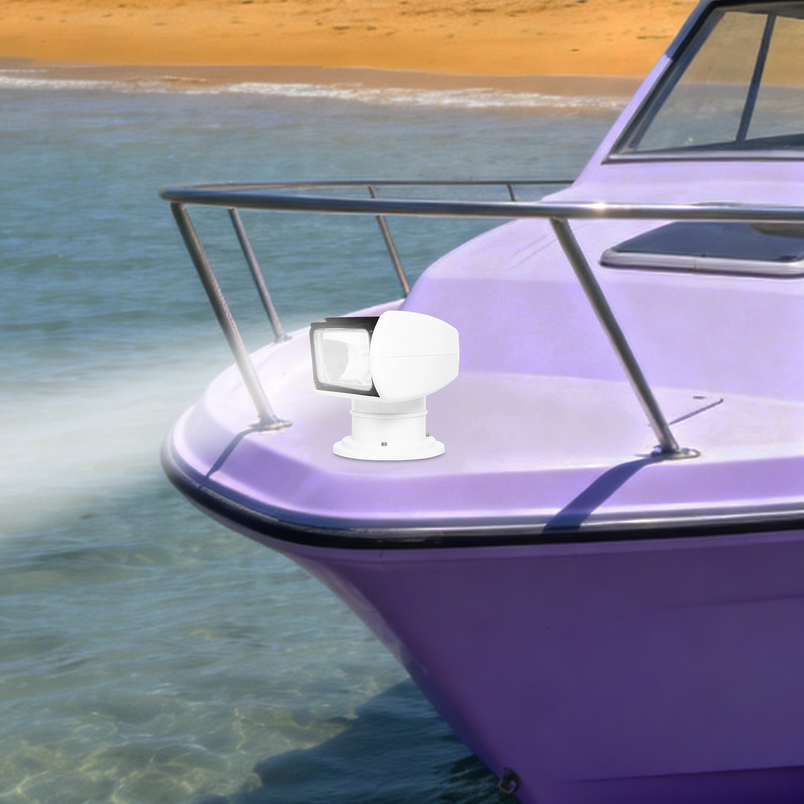12V 100W Marine Spotlight Boat - Fishing Boat Navigation Light 评论和价格
